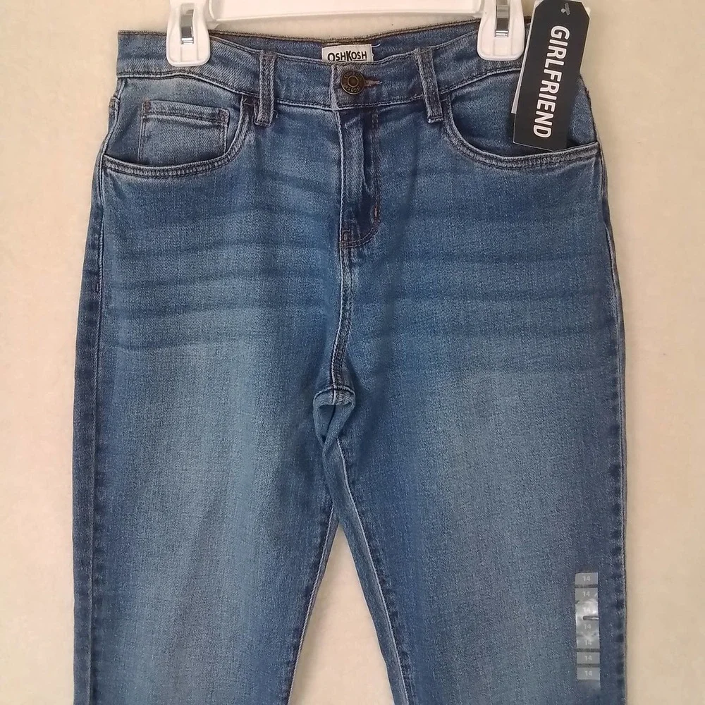 OshKosh Girlfriend Jeans‎ Size 14 in Medium Wash Denim